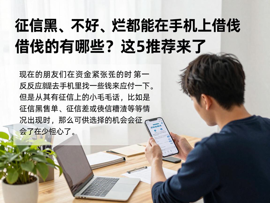 征信黑、不好、烂都能在手机上借钱的有哪些?这5个必留,细致推荐来了!