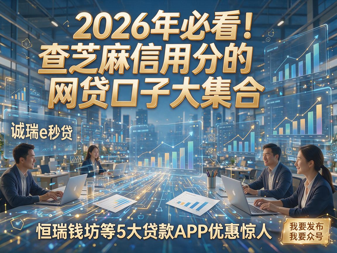2026年必看!查芝麻信用分的网贷口子大集合,诚瑞e秒贷、恒瑞钱坊等5大贷款APP优惠惊人