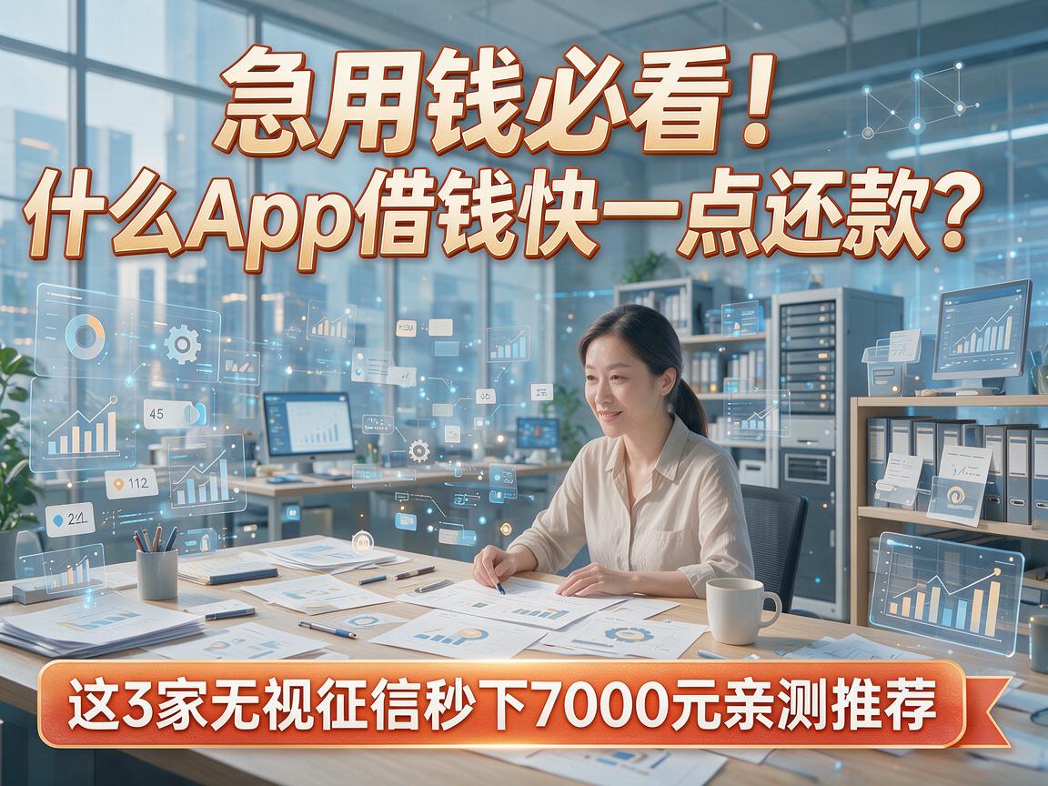急用钱必看!什么App借钱快一点还款?这3家无视征信秒下7000元亲测推荐