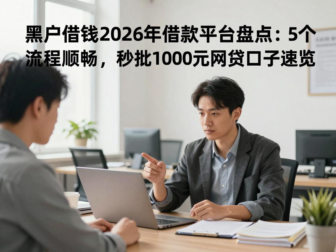 黑户借钱2026年借款平台盘点：5个流程超顺畅，秒批1000元网贷口子速览