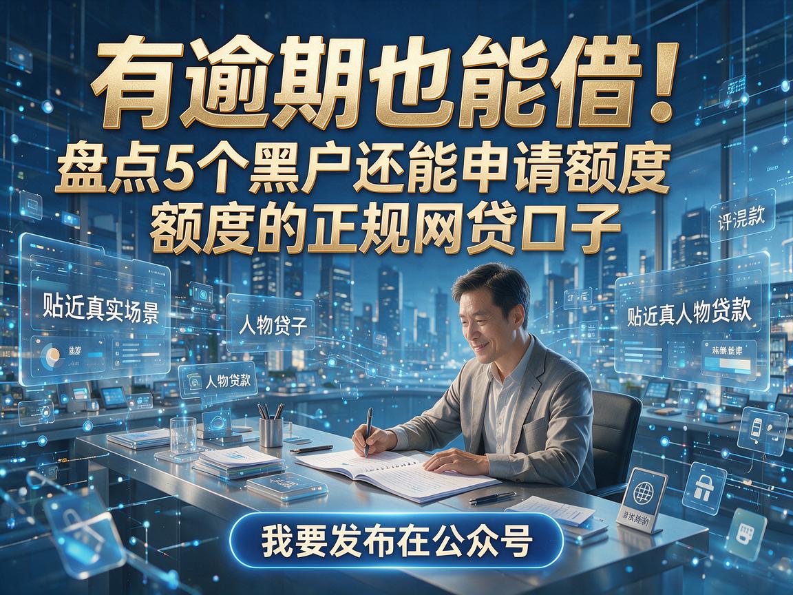 有逾期也能借！盘点5个黑户还能申请额度的正规网贷口子