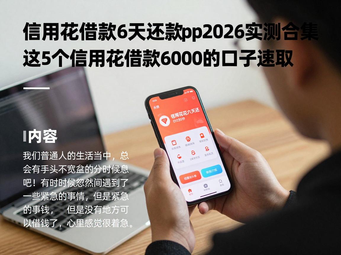 信用花借款6天还款app2026实测合集！这5个信用花借款6000的口子速取