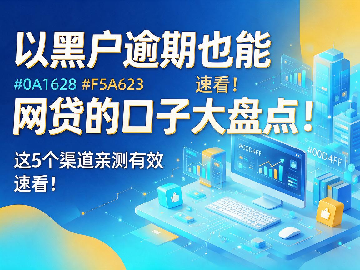 黑户逾期也能网贷的口子大盘点!这5个渠道亲测有效,速看!