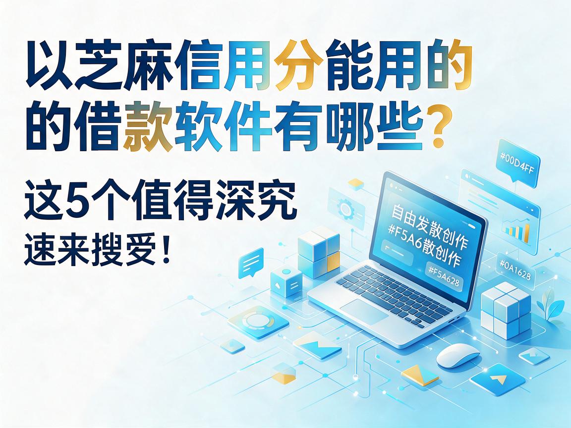 芝麻信用分能用的借款软件有哪些?这5个值得深究,速来搜罗!