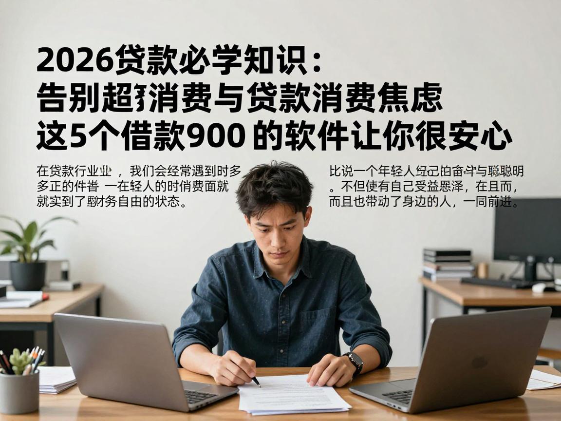 2026贷款必学知识:告别超前消费与贷款消费焦虑,这5个借款9000的软件让你很安心