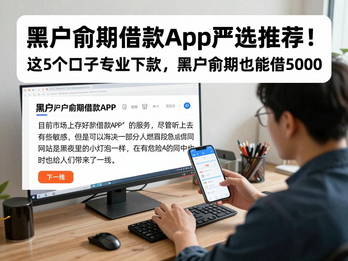 黑户逾期借款app严选推荐!这5个口子专业下款,黑户逾期也能借5000
