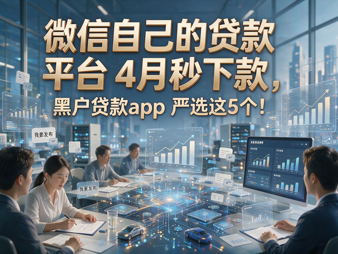 微信自己的贷款平台4月秒下款，黑户贷款app严选这5个！