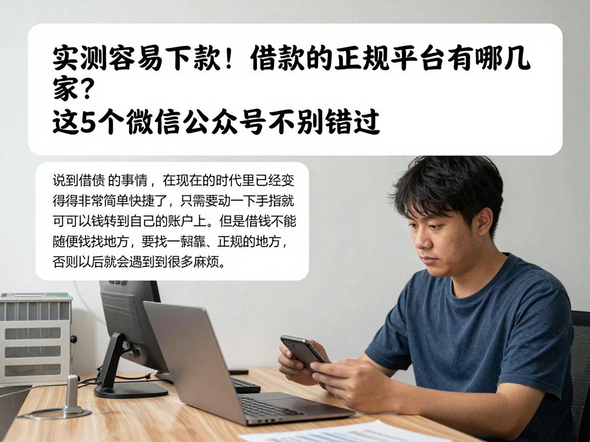 实测容易下款!借款的正规平台有哪几家?这5个微信公众号千万别错过