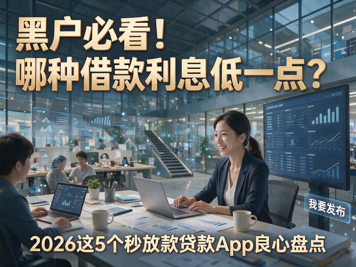 黑户必看!哪种借款利息低一点?2026这5个秒放款贷款App良心盘点