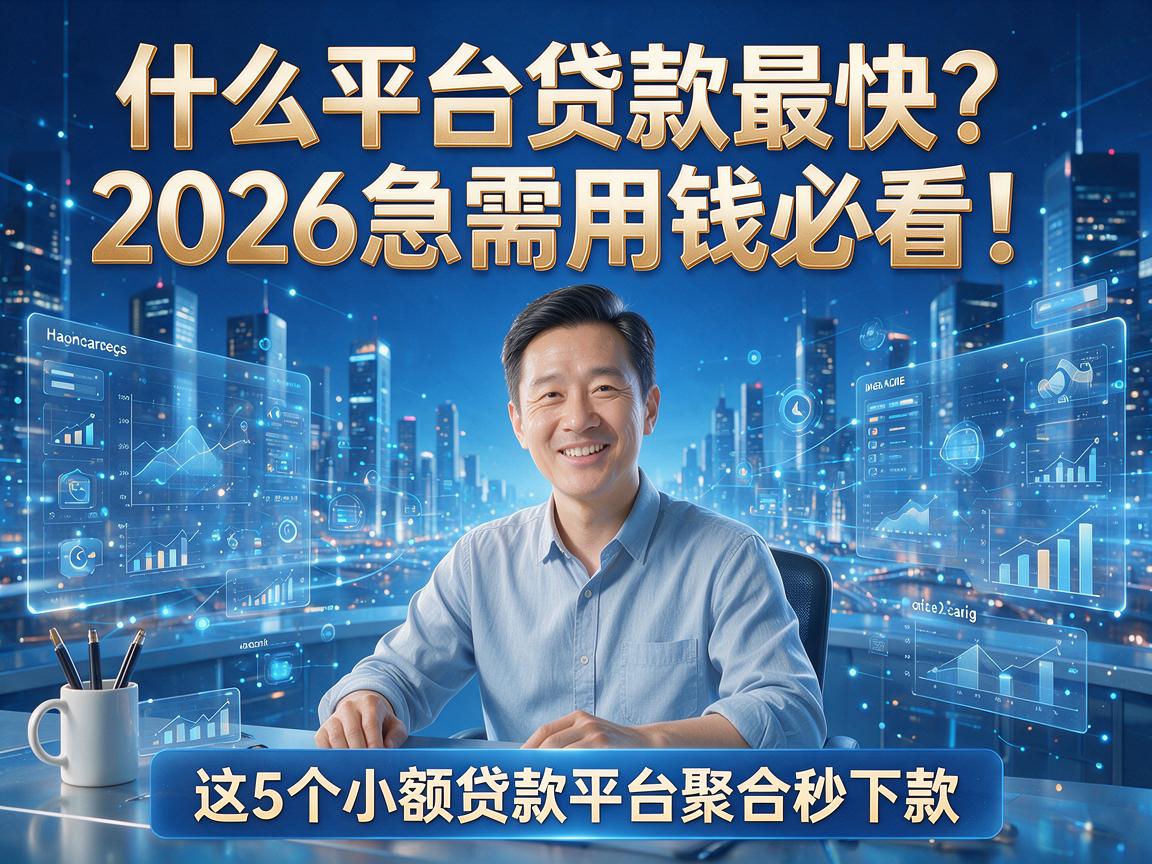 什么平台贷款最快?2026急需用钱必看!这5个小额贷款平台聚合秒下款