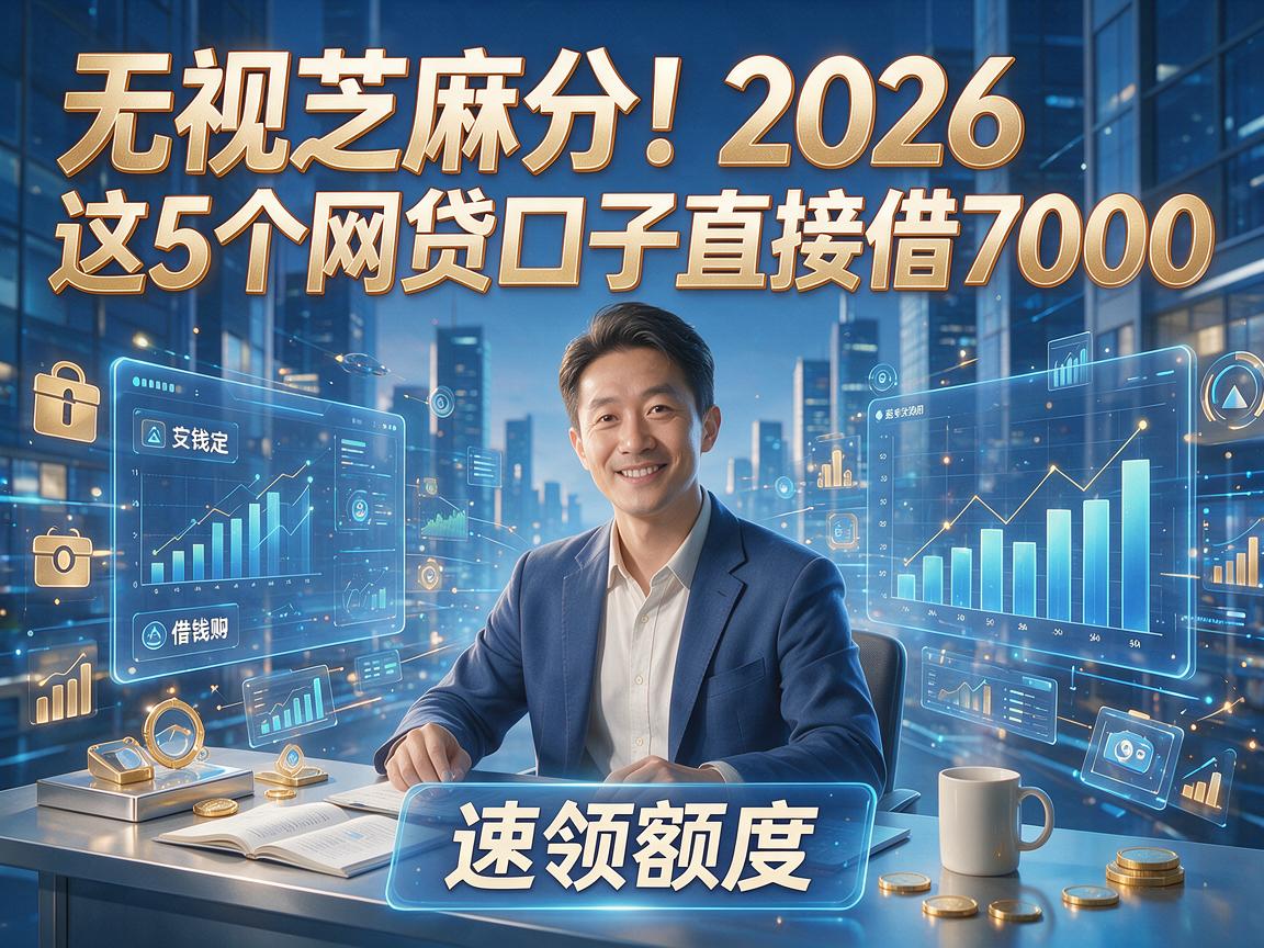 无视芝麻分!2026这5个网贷口子直接借7000,速领额度