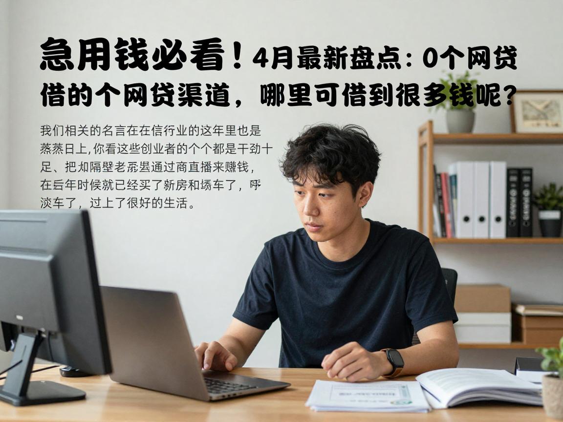 急用钱必看!4月最新盘点:20岁也能借的5个网贷渠道,哪里可以借到很多钱呢?