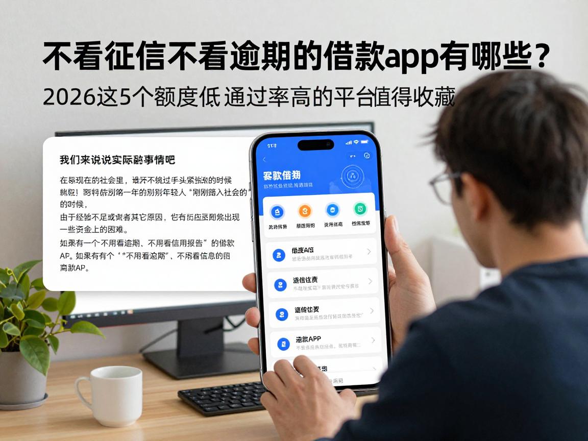 不看征信不看逾期的借款app有哪些？2026这5个额度低但通过率高的平台值得收藏