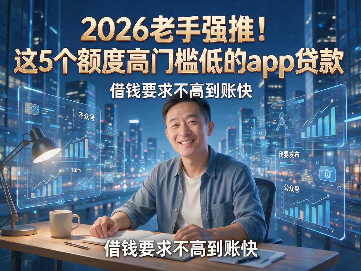 2026老手强推!这5个额度高门槛低的app贷款,借钱要求不高到账快