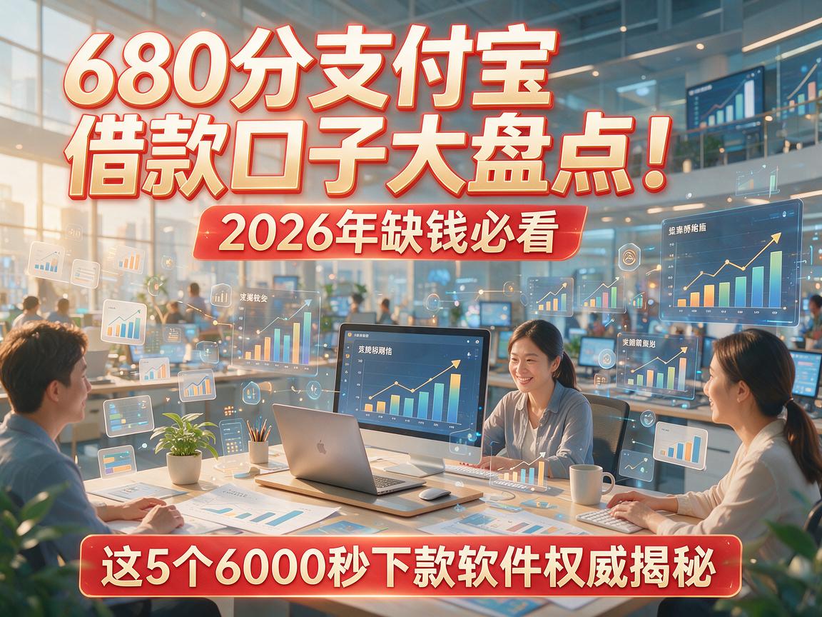 680分支付宝借款口子大盘点！2026年缺钱必看，这5个6000秒下款软件权威揭秘
