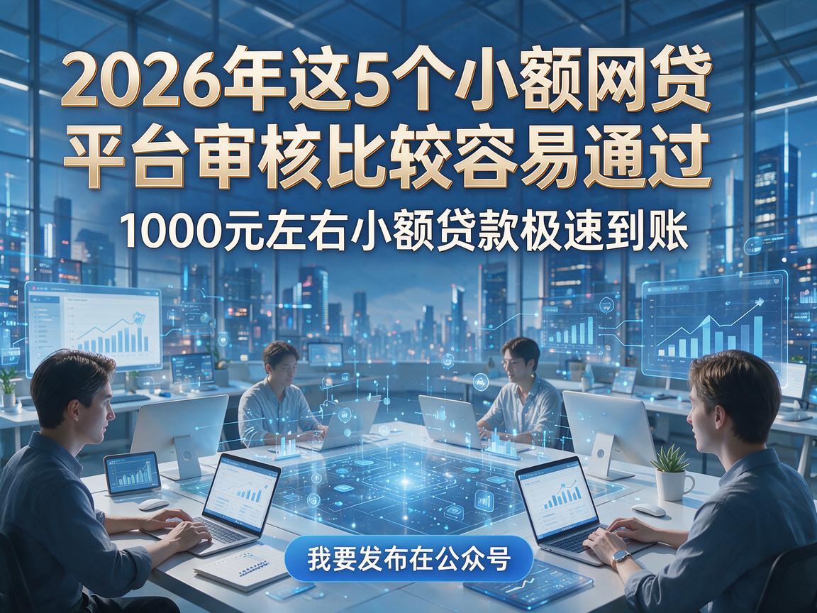 2026年这5个小额网贷平台审核比较容易通过,1000元左右小额贷款极速到账!