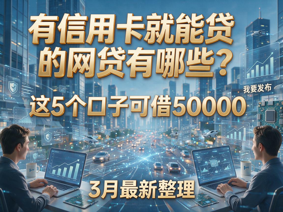 有信用卡就能贷的网贷有哪些?这5个口子可借50000,3月最新整理